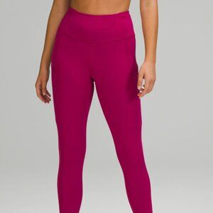 LuluLemon Fast and Free High-Rise Crop 23" Wild Berry Sz 12